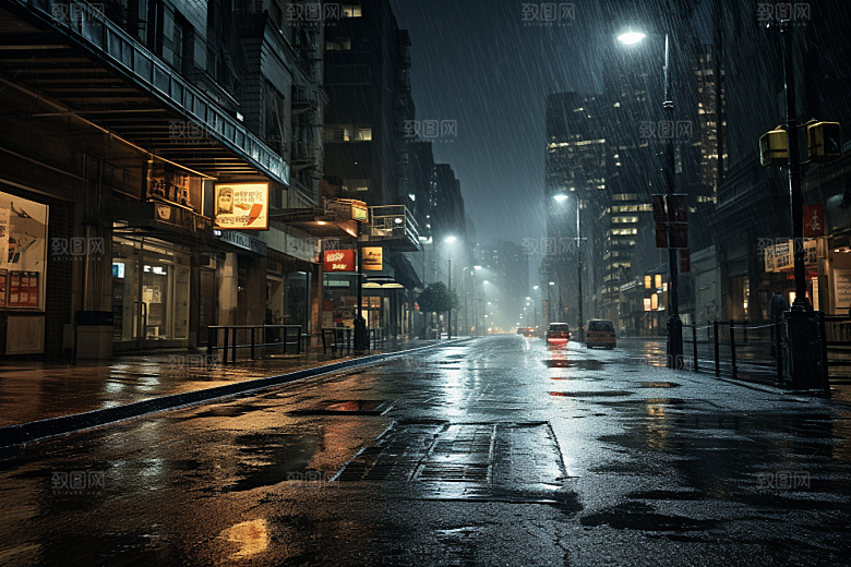 暴雨下雨高清摄影图