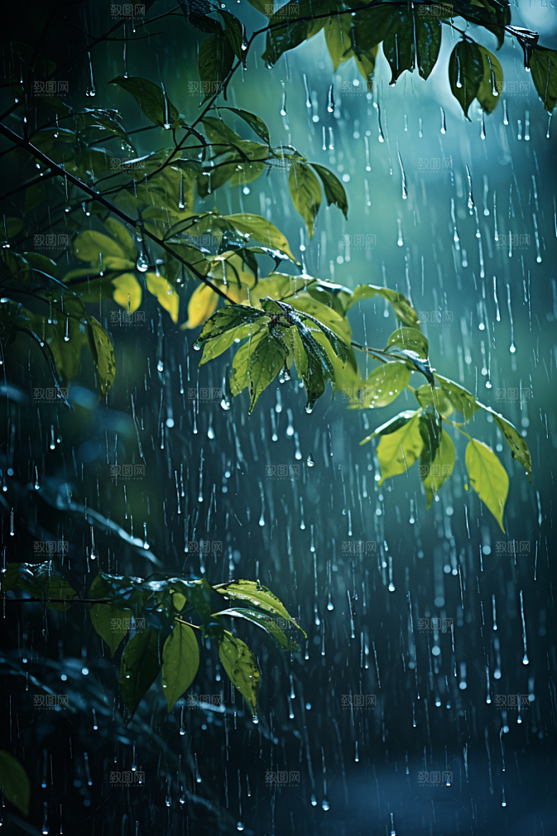 暴雨环境雨天摄影图