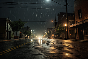 暴雨环境高清摄影图
