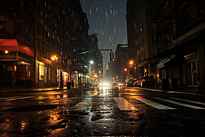暴雨大雨环境摄影图