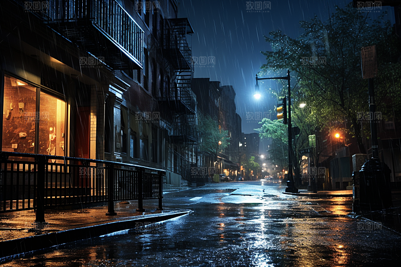 暴雨高清环境摄影图