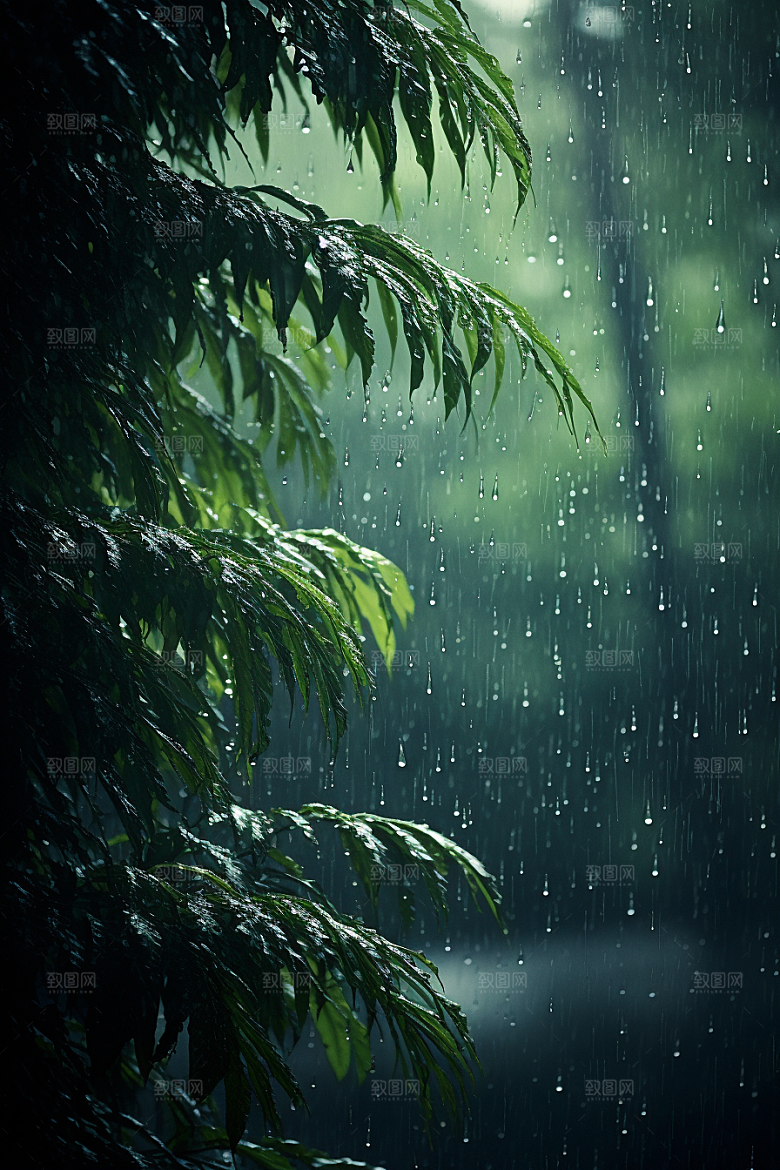 暴雨环境高清摄影图