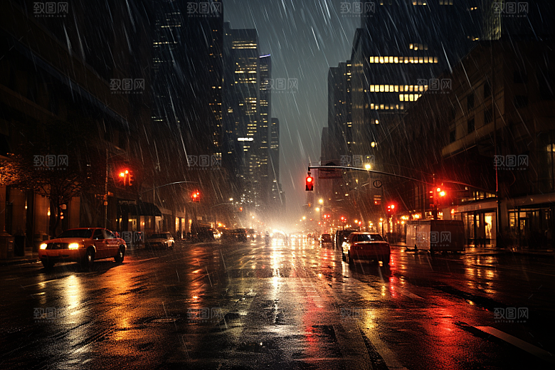 暴雨室外安静摄影图