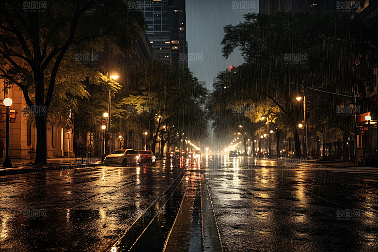 暴雨大雨高清摄影图