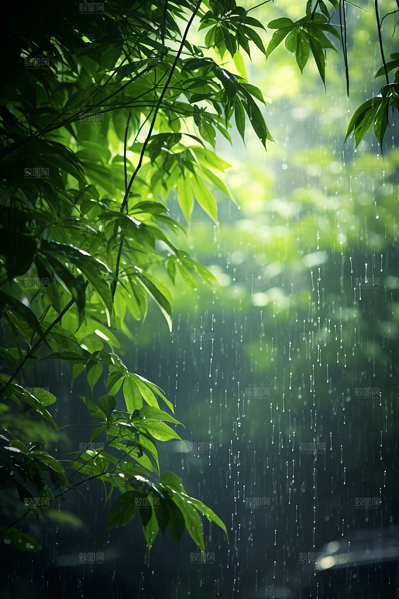 暴雨室外高清摄影图