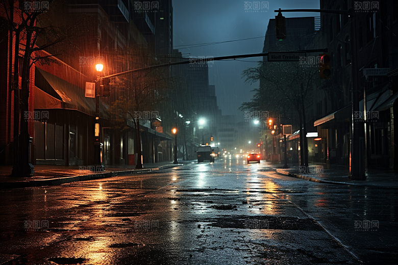暴雨自然雨天摄影图