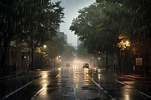暴雨自然室外摄影图