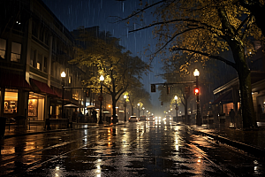 暴雨自然大雨摄影图