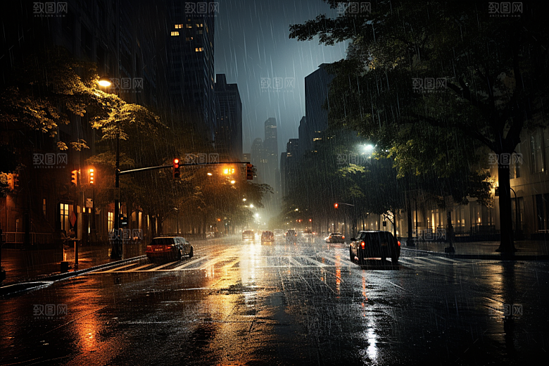 暴雨室外户外摄影图