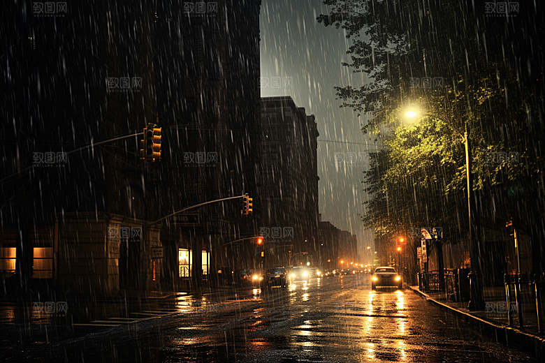 暴雨室外户外摄影图