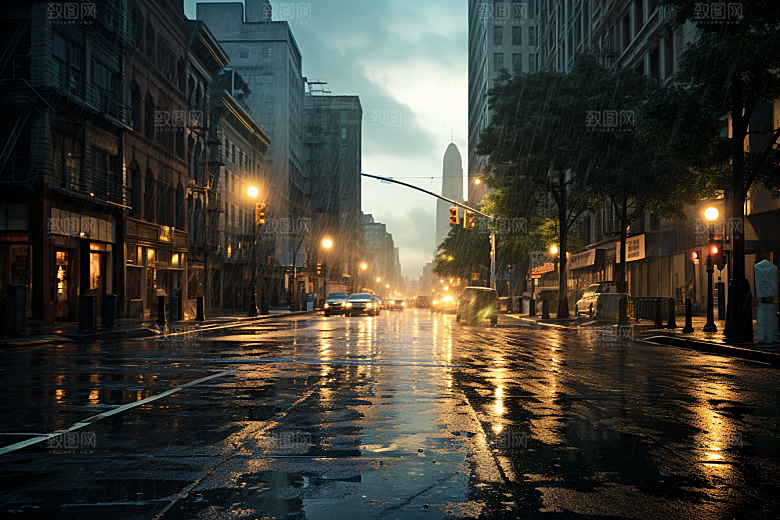 暴雨下雨高清摄影图