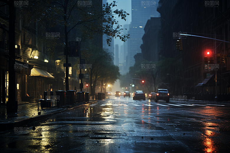 暴雨高清环境摄影图