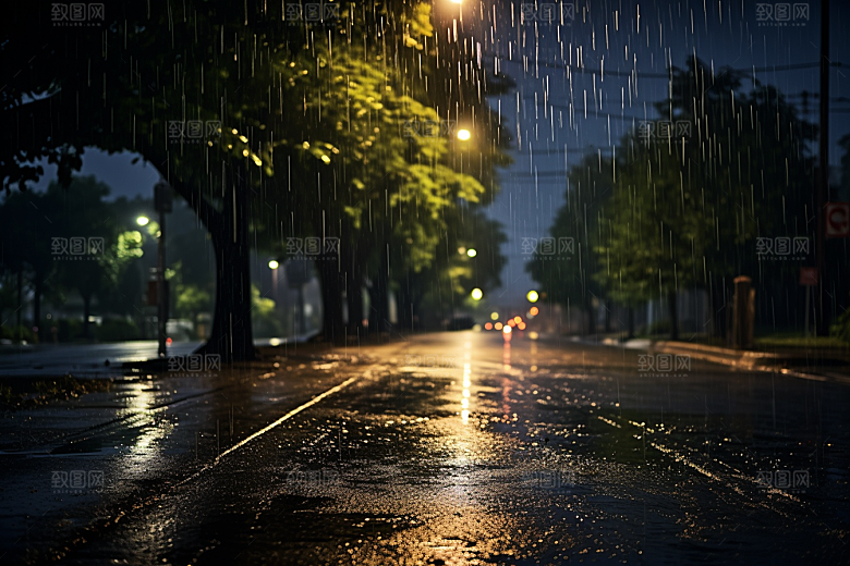 暴雨安静环境摄影图