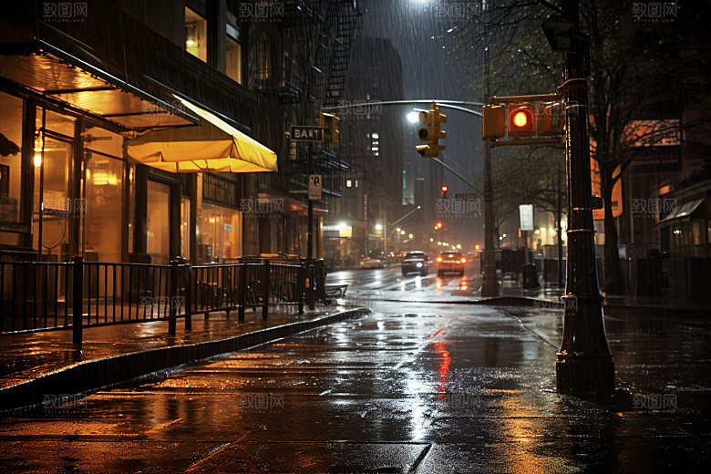 暴雨高清环境摄影图