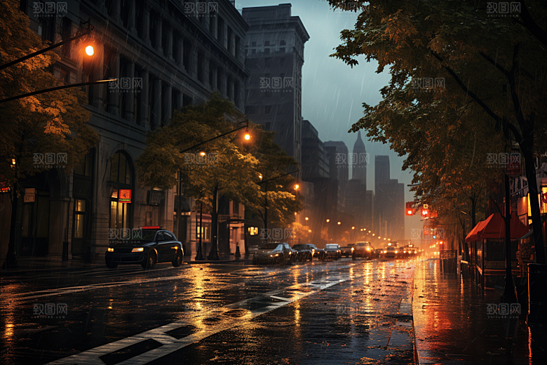 暴雨高清环境摄影图