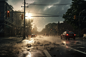 暴雨高清自然摄影图