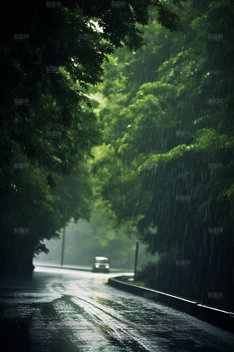 暴雨室外户外摄影图