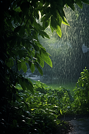 暴雨户外高清摄影图