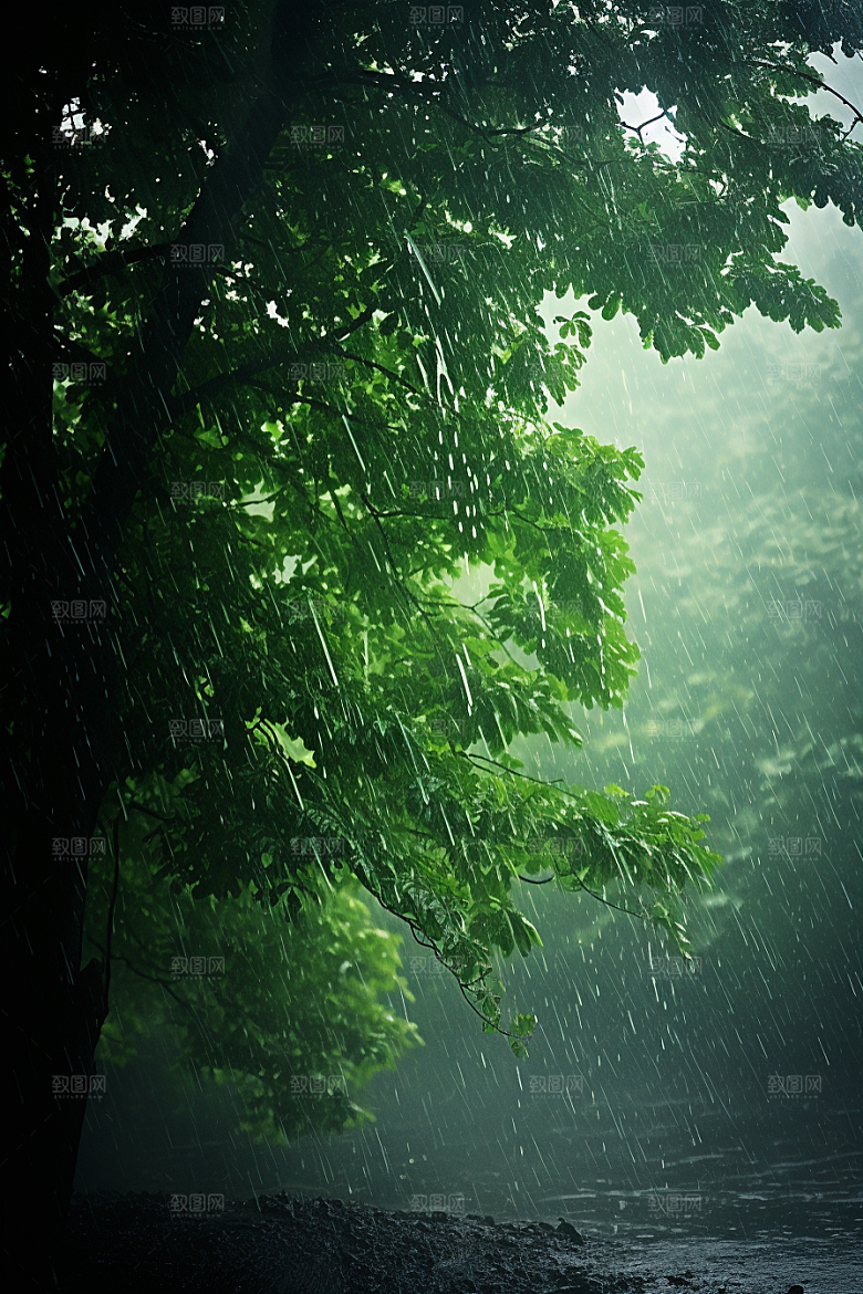 暴雨高清自然摄影图
