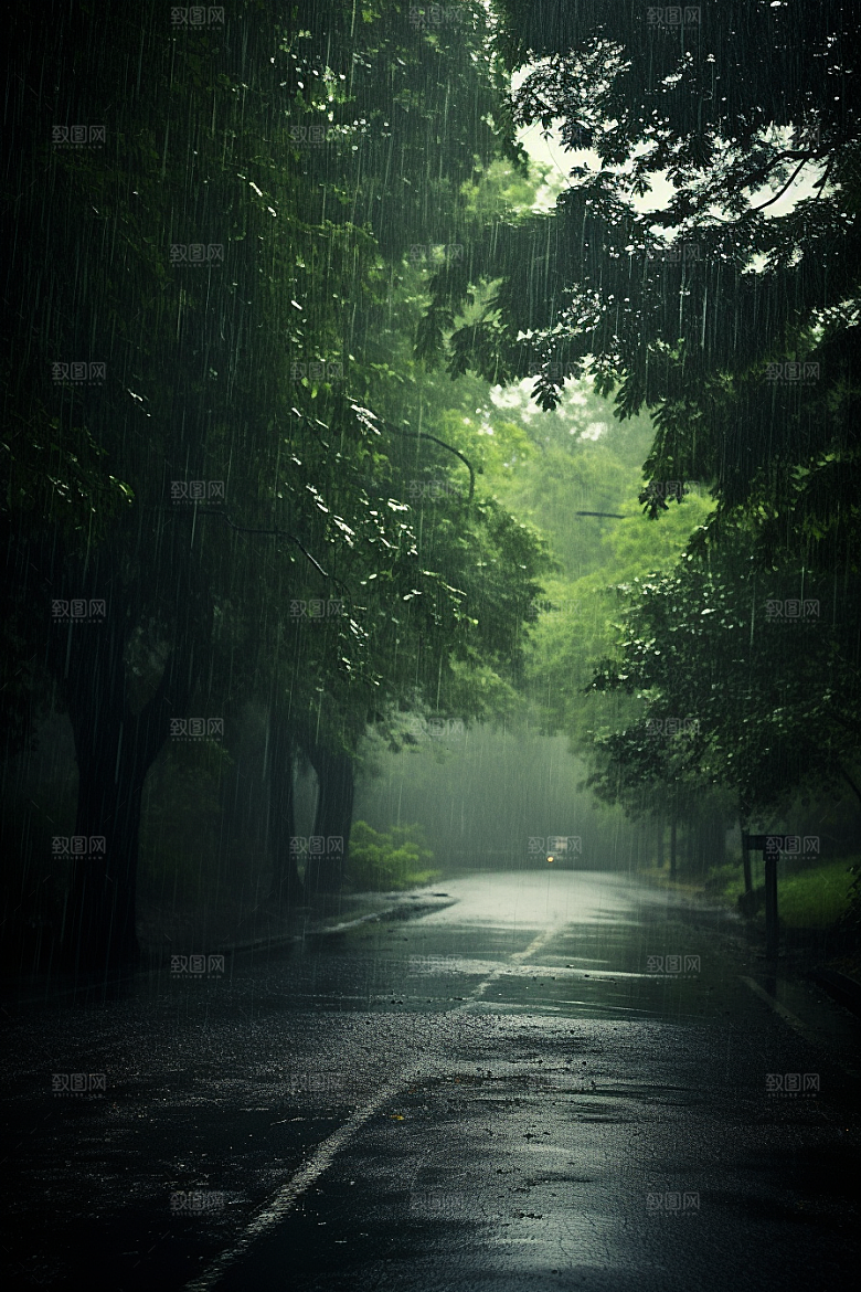 暴雨高清环境摄影图