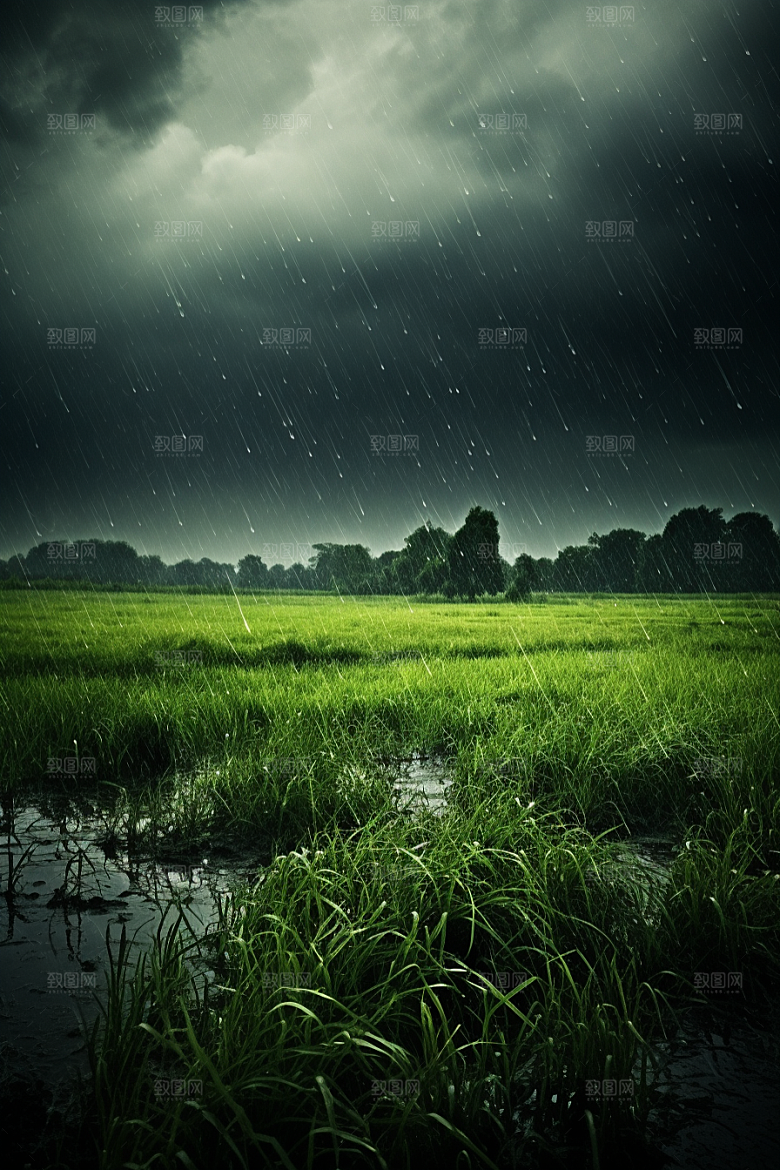 暴雨高清自然摄影图