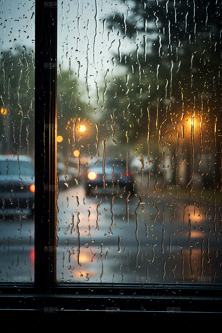 暴雨环境大雨摄影图