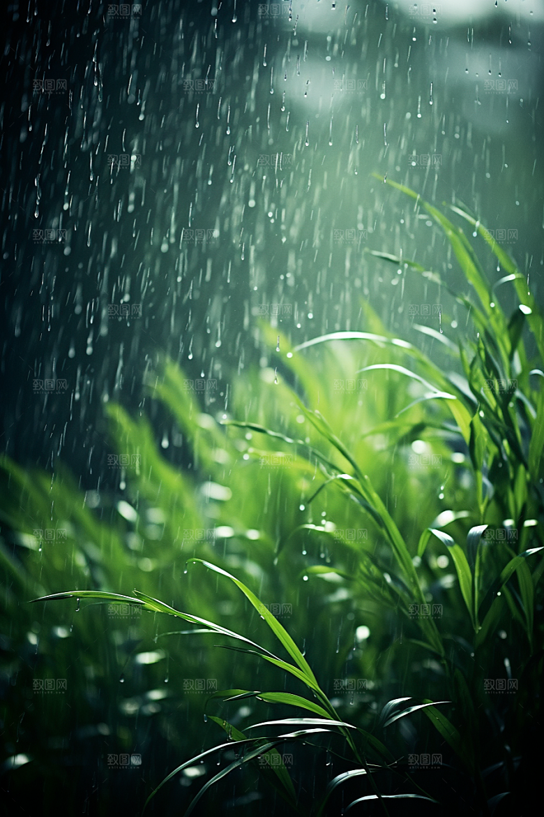 暴雨户外安静摄影图