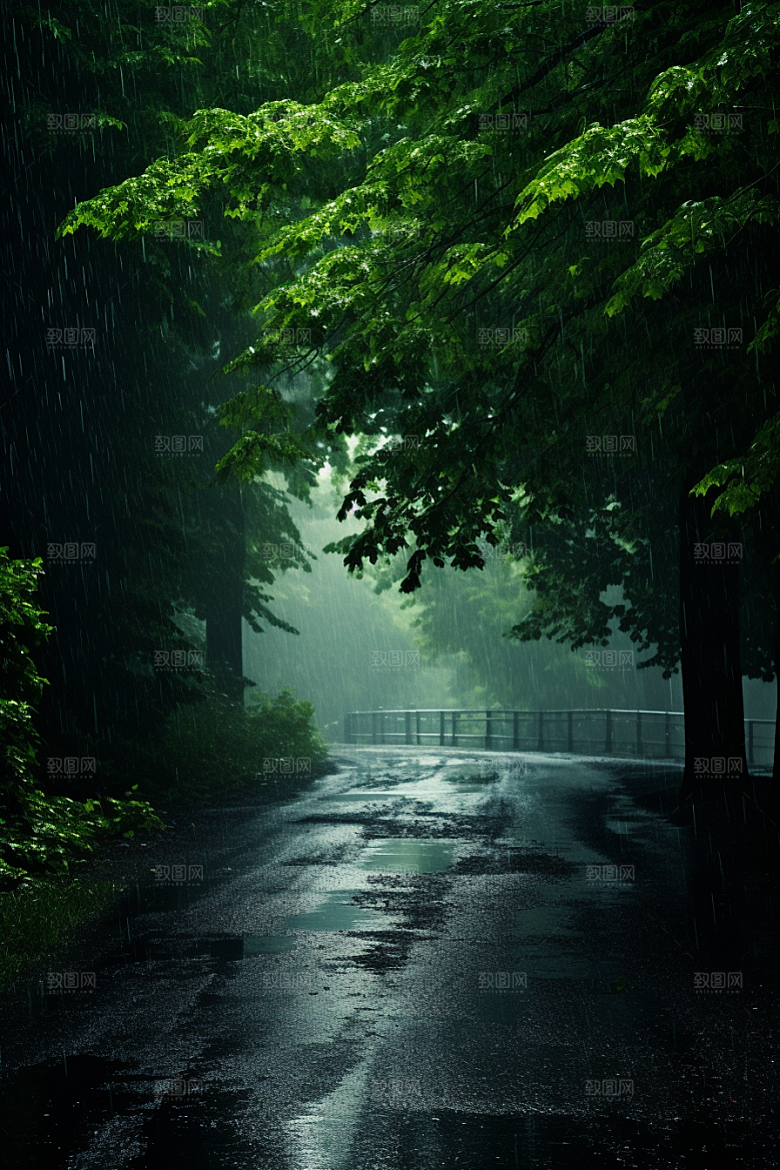 暴雨室外户外摄影图