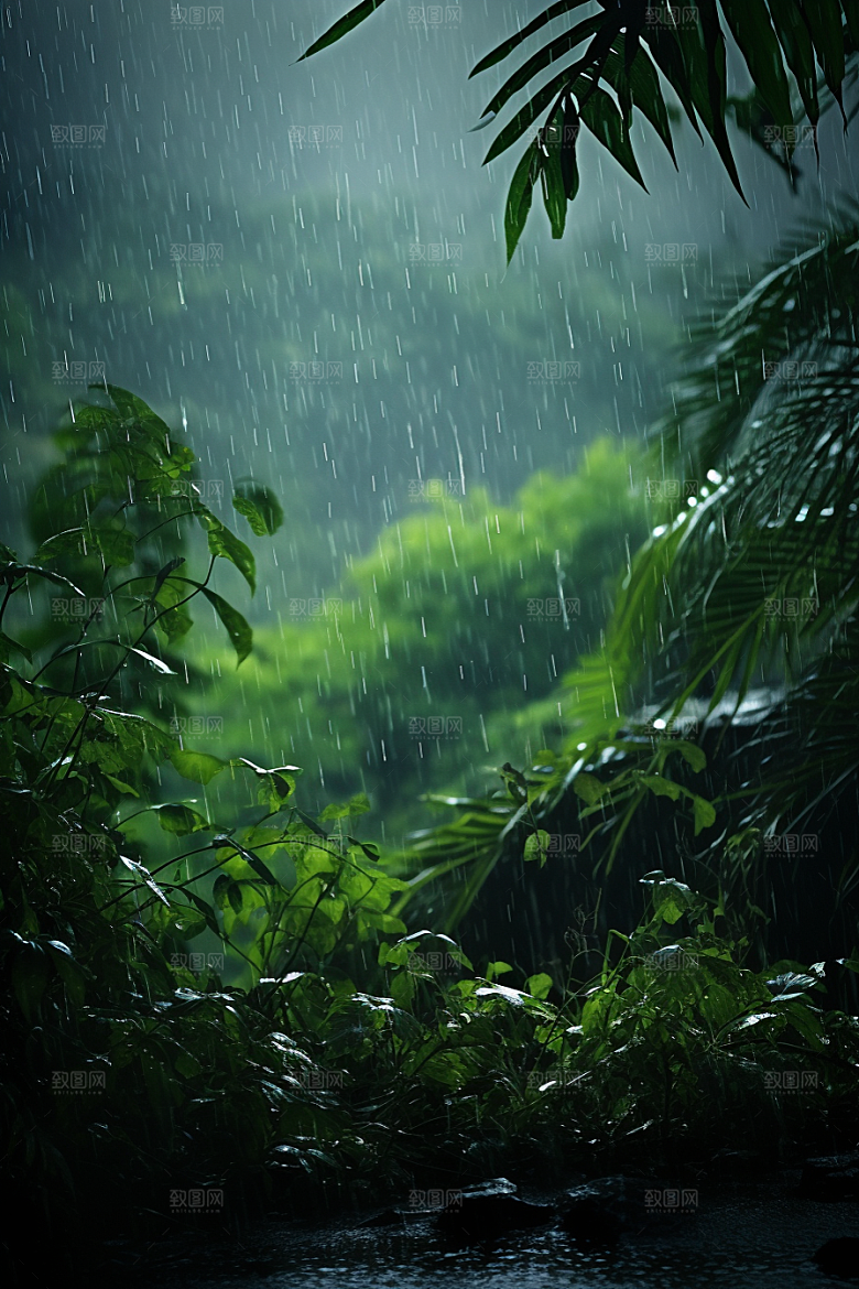 暴雨室外高清摄影图