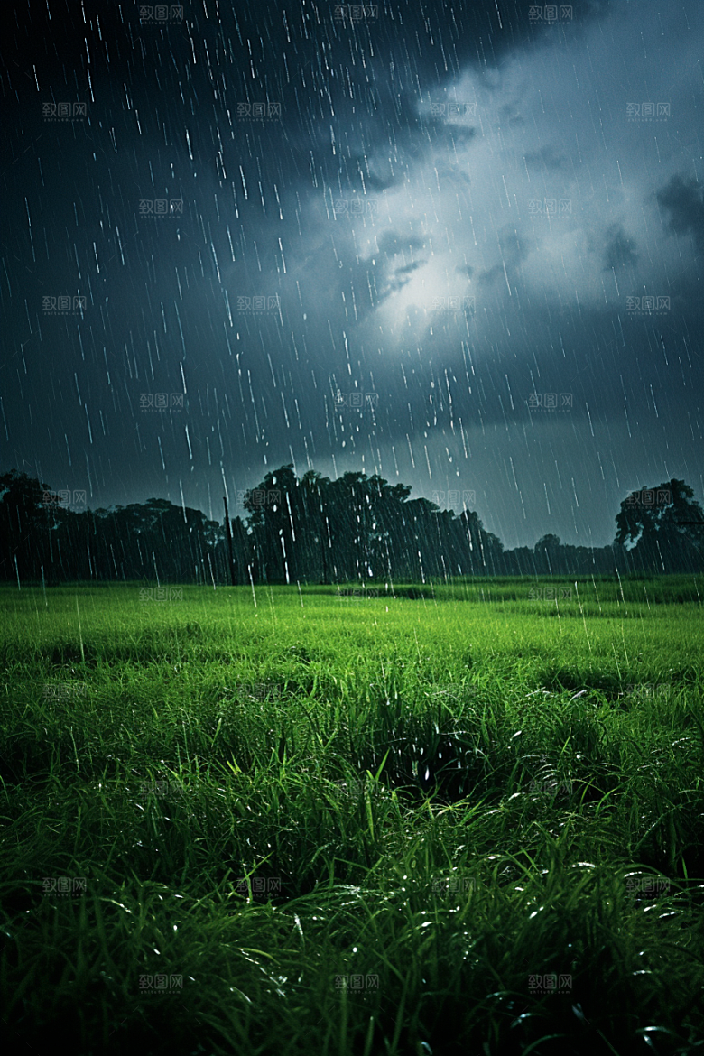 暴雨雨天雨夜摄影图