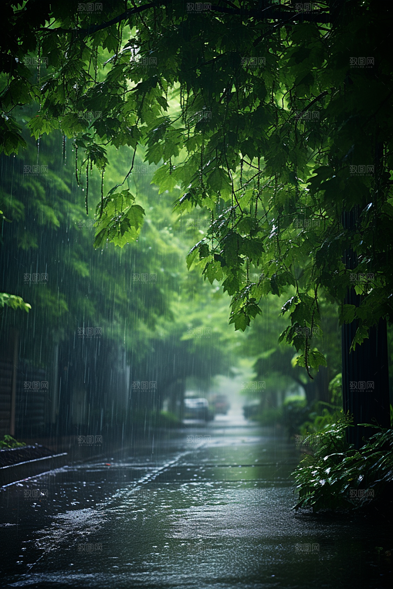 暴雨高清户外摄影图