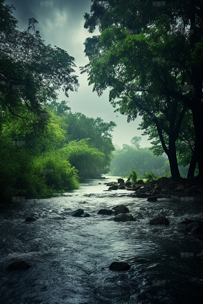 暴雨自然高清摄影图