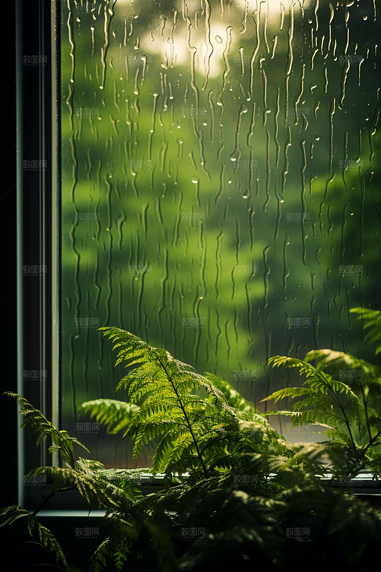 暴雨雨夜户外摄影图