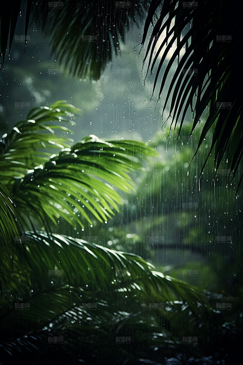 暴雨室外高清摄影图