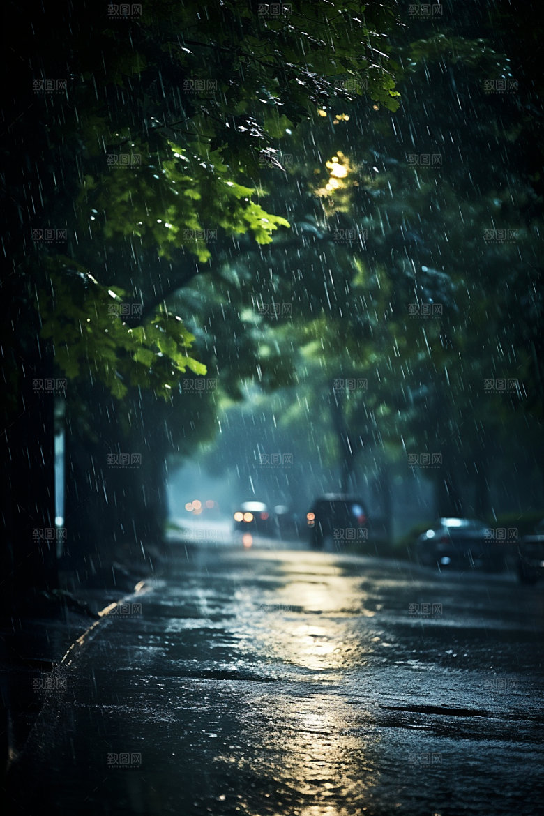 暴雨户外高清摄影图