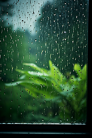 暴雨自然下雨摄影图