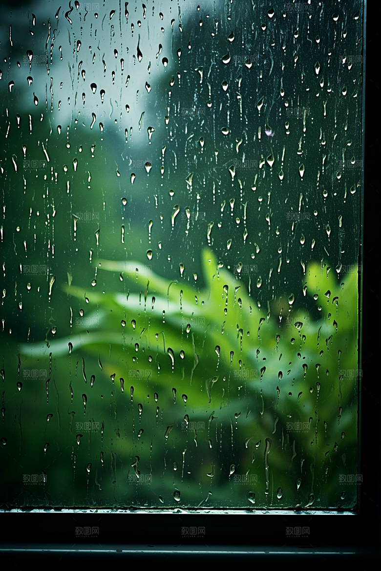 暴雨自然下雨摄影图