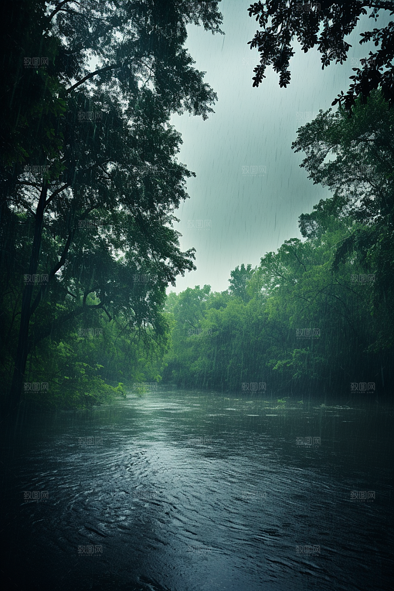 暴雨安静高清摄影图
