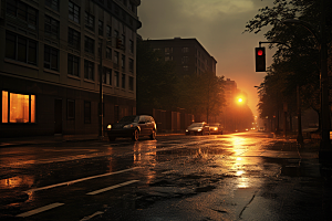 暴雨户外自然摄影图