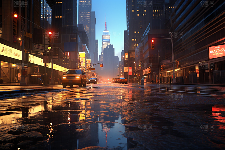 暴雨安静自然摄影图
