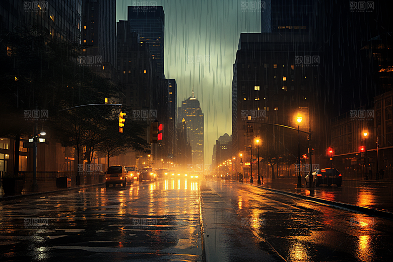 暴雨自然户外摄影图