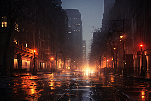 暴雨雨天大雨摄影图
