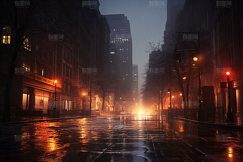 暴雨雨天大雨摄影图