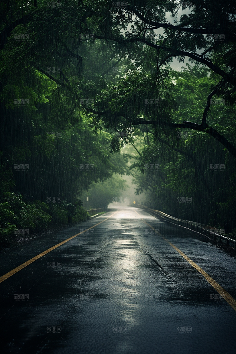 暴雨雨天室外摄影图