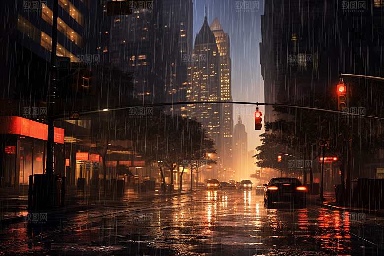 暴雨高清室外摄影图