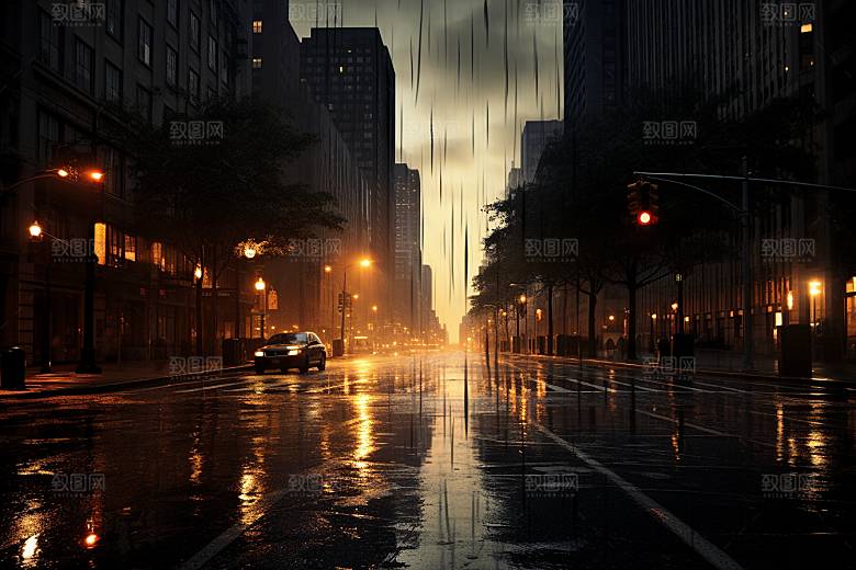 暴雨高清室外摄影图