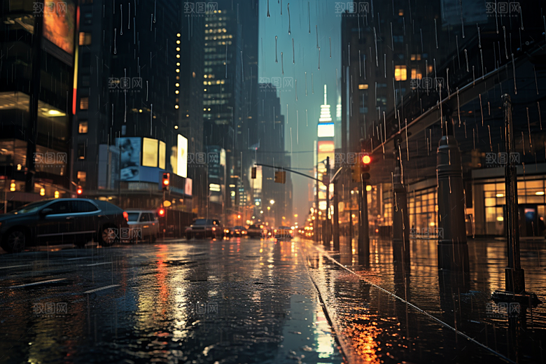 暴雨高清户外摄影图