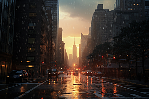 暴雨室外高清摄影图