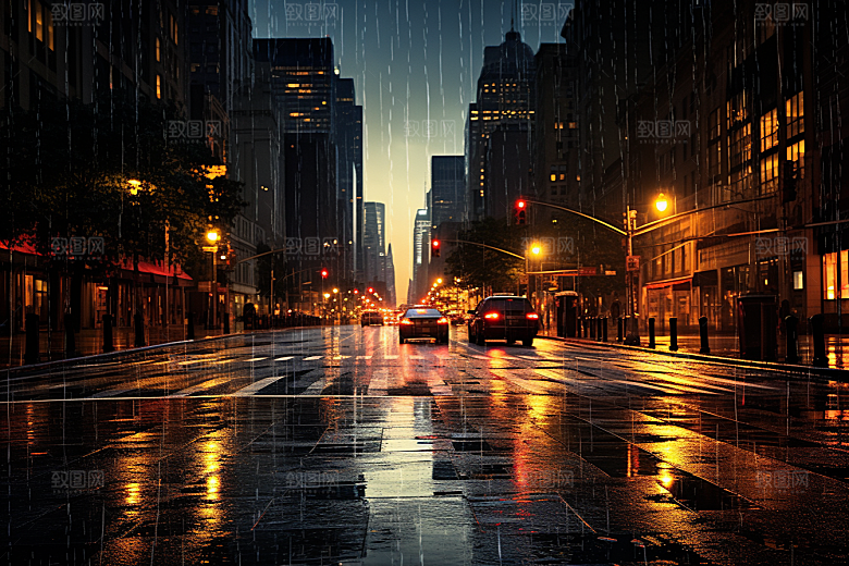 暴雨安静自然摄影图
