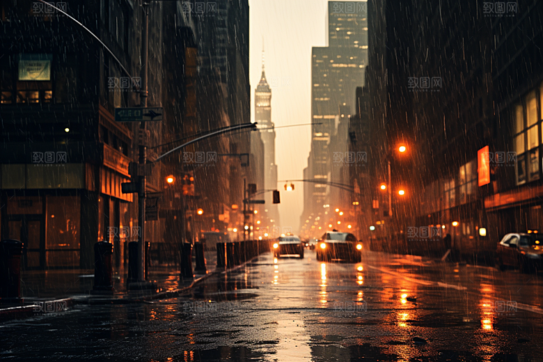 暴雨下雨高清摄影图